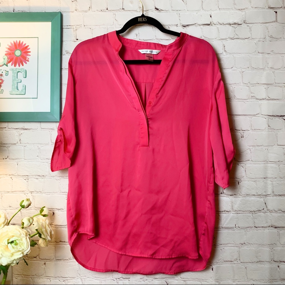 Peter Nygard | Tops | Sz 12 | Pink Button Detail